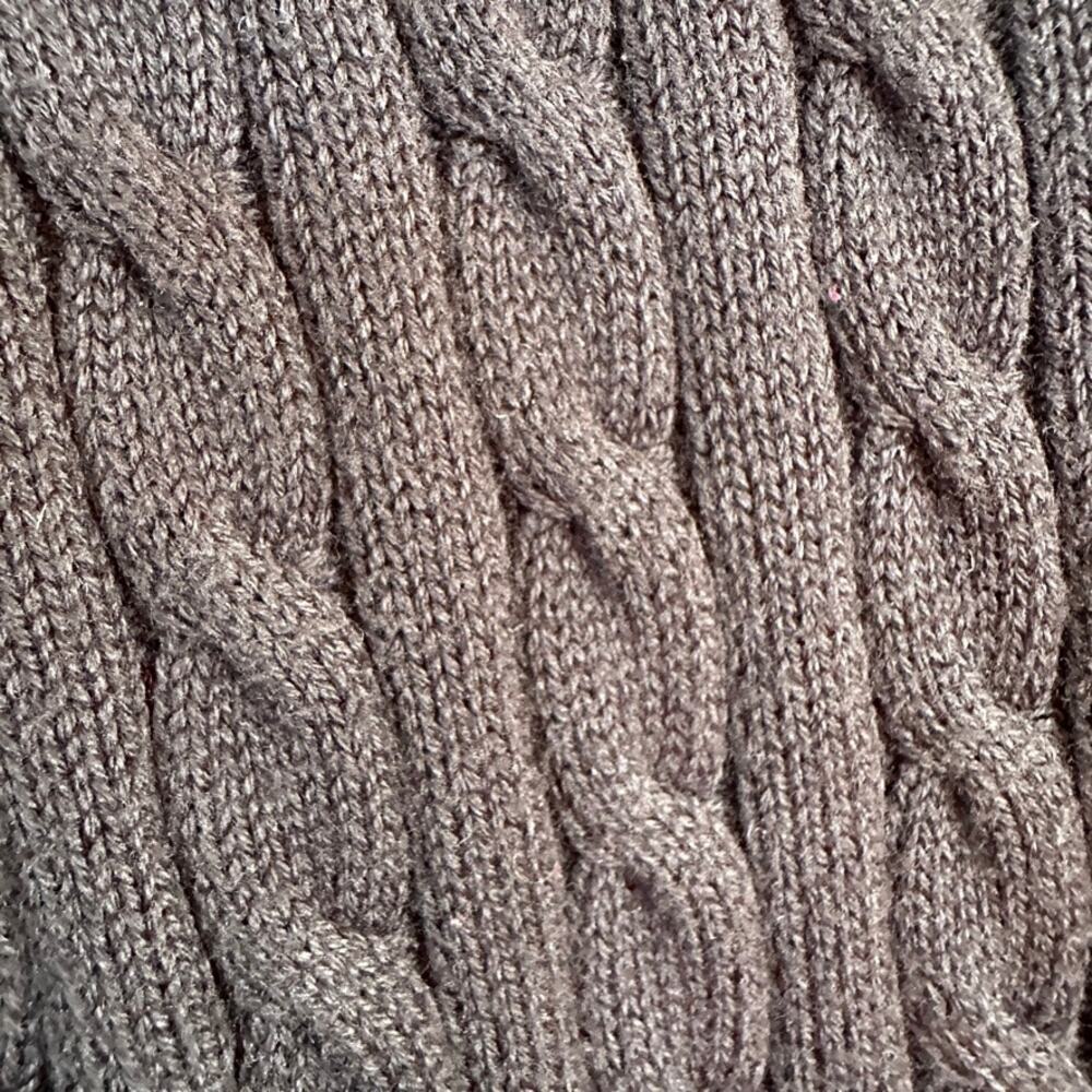 Tommy Hilfiger Vintage Cable Knit Sweater Pullover V-Neck Preppy Classic Black - Picture 3 of 10